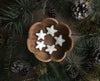 House of Moss Snowberry White felted wool stars set of 5, ready for gifting or decor