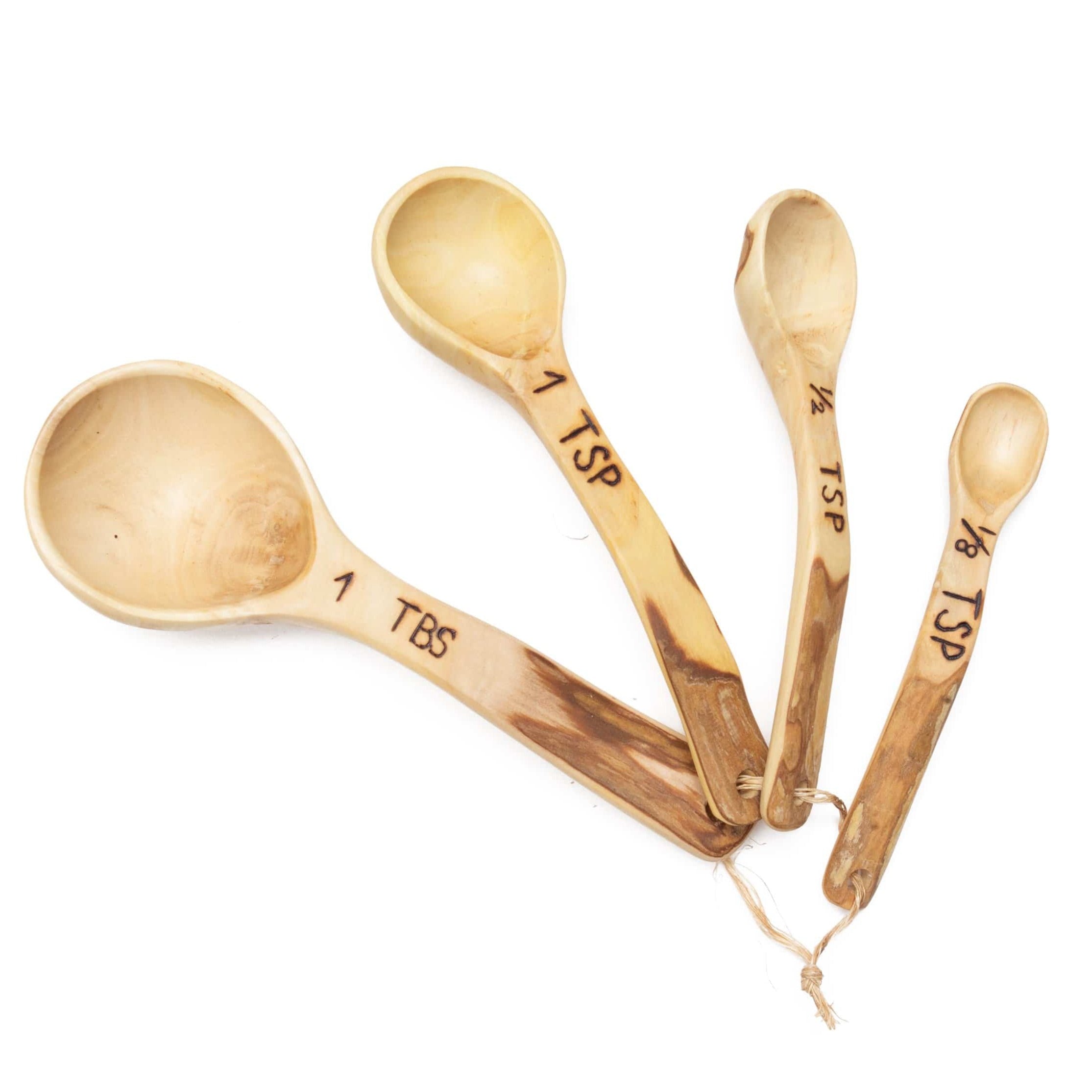 Enhance your cooking experience with our handcrafted Wood Measuring Spoon Set. Made from reclaimed wood and featuring precise measurements, these spoons are both functional and stylish.