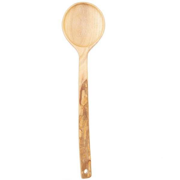 Hand-carved wood tasting spoon: sustainable macawood, laurelwood, or coffeewood. Artisan-made, fair trade, unique gift. Elevate your cooking & taste! ✨