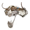 Springbok Animal Mask - Recycled Metal Wall Art