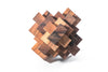 Interlocking wooden Construct puzzle — STEM brain teaser Burr game