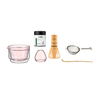 Isshiki x Hario Samidori Tin Matcha Set with matcha tin, glass bowl and bamboo tools