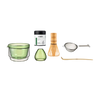 Isshiki x Hario Samidori matcha set contents laid out together