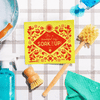It's a Beautiful Day Soak iT Up Swedish dishcloth in yellow — compostable and plastic-free cleaning cloth