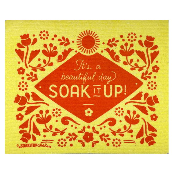 It's a Beautiful Day Soak iT Up eco-friendly Swedish dishcloth reusable paper towel alternative