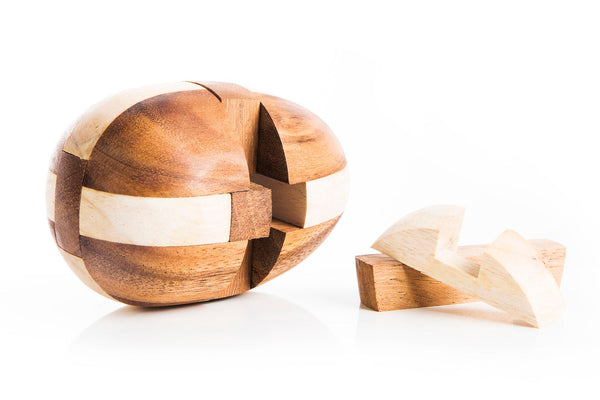 Japanese Wooden Dinosaur Egg Kumiki Puzzle - Puzzle For Adults