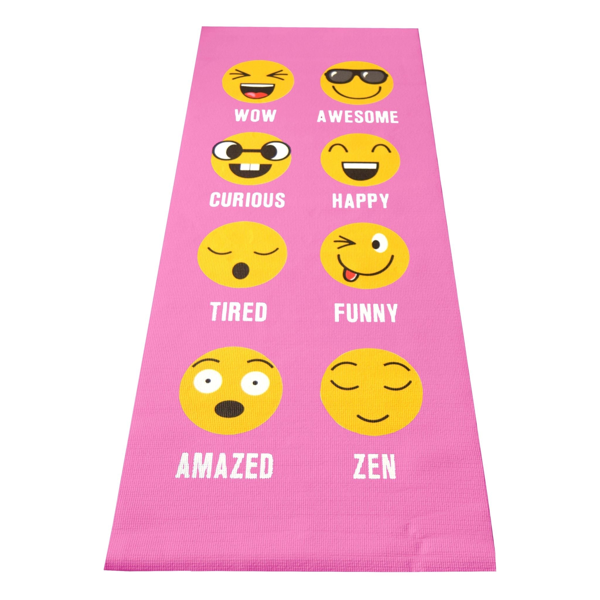 Durable Kid's Sticky Yoga Mat with Fun Designs - Eco-Friendly – Hot Pink