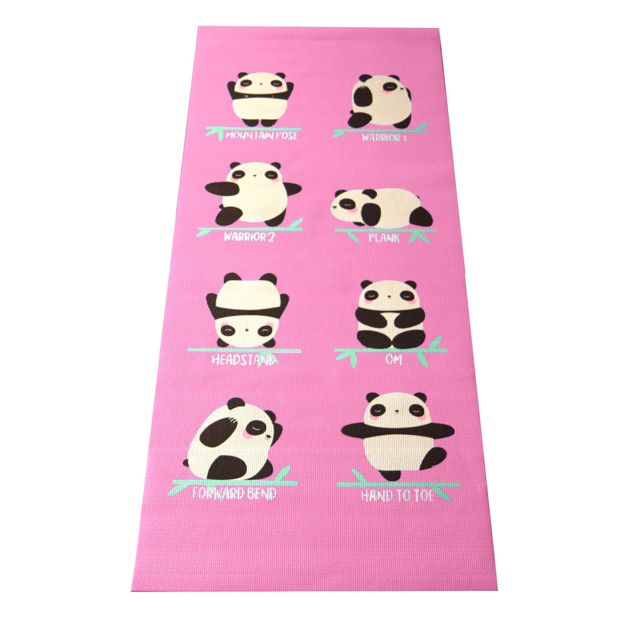 Durable Kid's Sticky Yoga Mat with Fun Designs - Eco-Friendly – Hot Pink