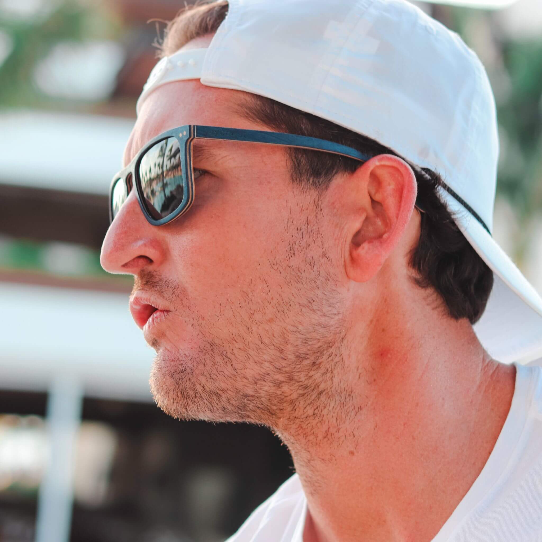 Blu Wayfinder Maple Wood Sunglasses – Polarized & UV Protection