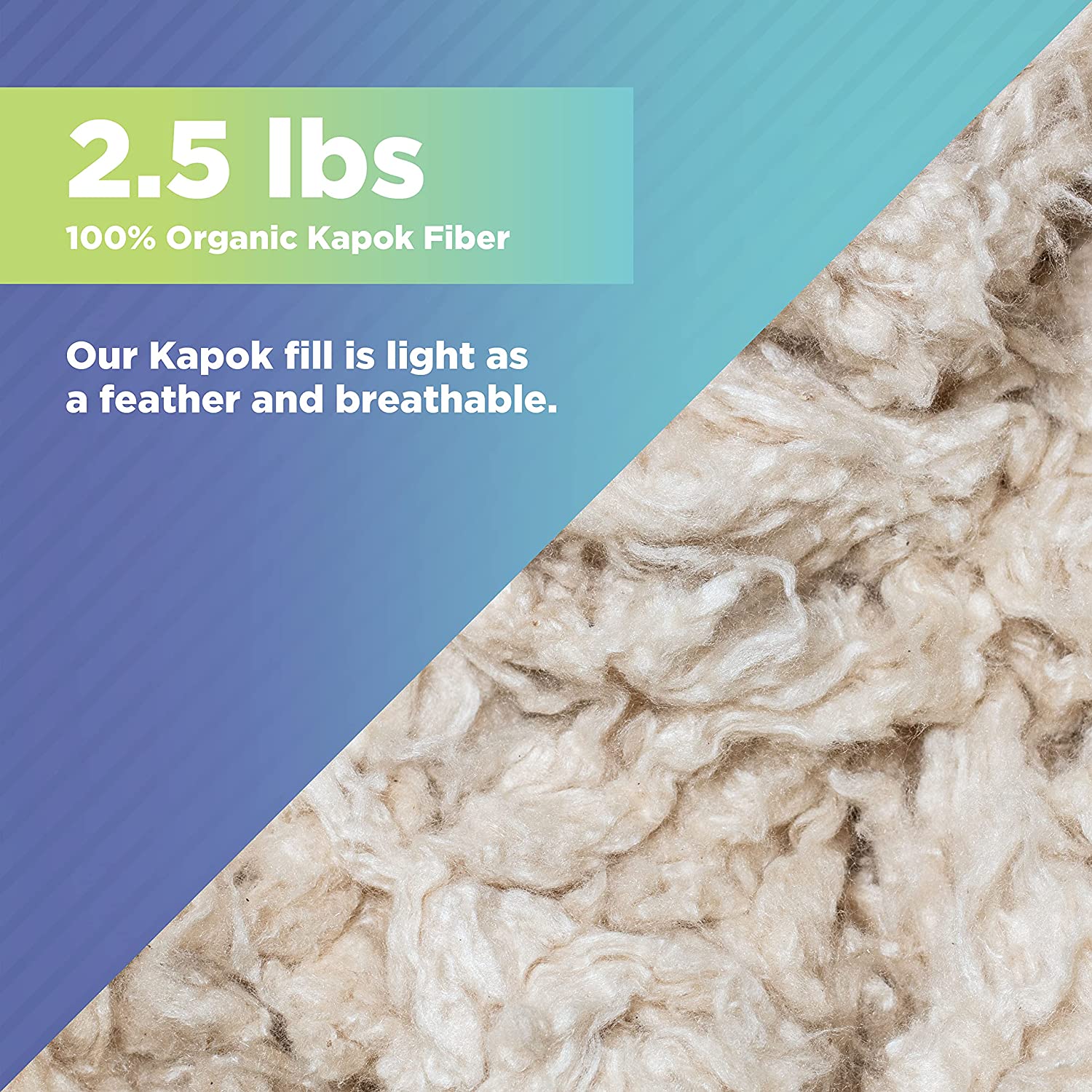 Kapok Fiber Fill Stuffing - Organic