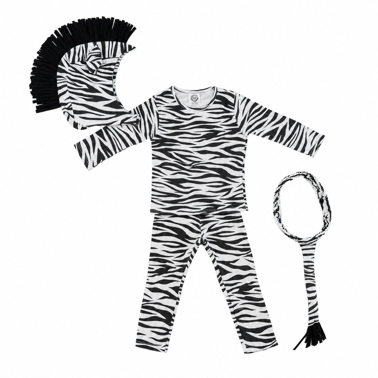 Zebra Pajama Costume for Baby & Kids – Soft Cotton Dress-Up & Sleepwear