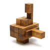 Kubiya Games Notch interlocking 13-piece wooden brain teaser puzzle