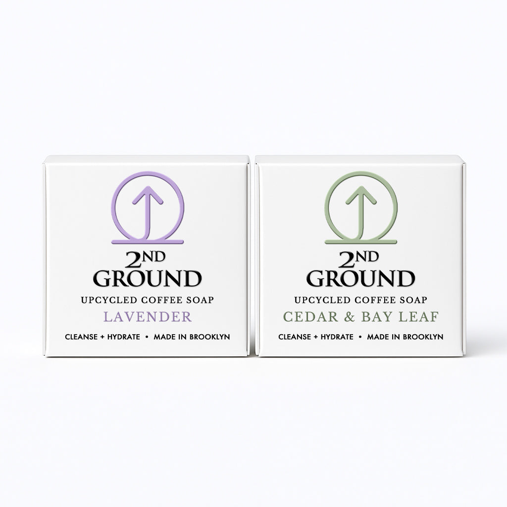 Double Shot 2-Pack | Upcycled Coffee Exfoliating Soap Set by 2nd Ground