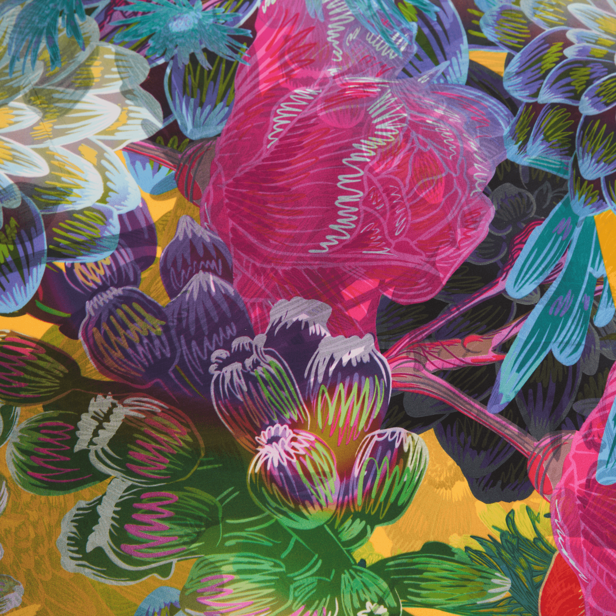 Lilac Mulberry Silk Furoshiki Gift Wrap 35