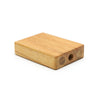 Wooden maze box puzzle with hidden ball — solve the labyrinth by touch and sound