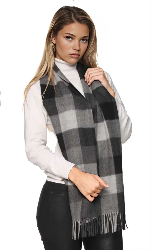 Luxury Square Baby Alpaca Scarf – Soft, Lightweight & Timeless