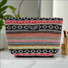 Fair trade makeup bag made from recycled rice sacks