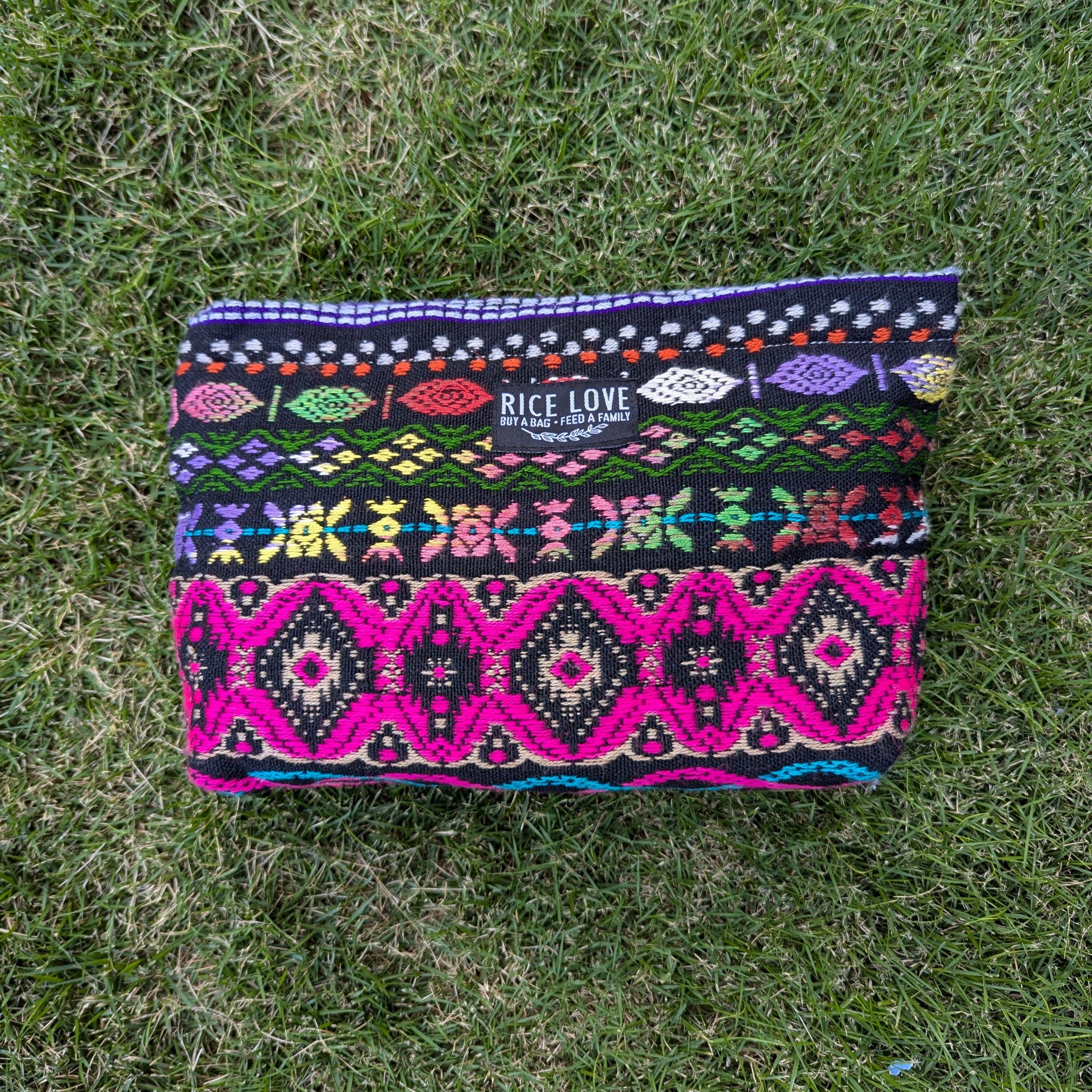 Makeup Bag - Upcycled Jute Rice Bag, Fair Trade