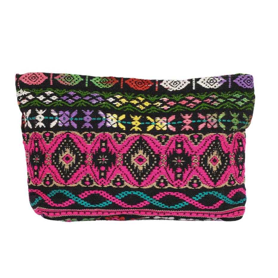 Close-up of jute and burlap texture on the Rice Love makeup bag