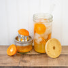 Bamboo & BPA-Free Silicone Straw Hole Tumbler Lid for Mason Jars