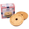 Bamboo & BPA-Free Silicone Straw Hole Tumbler Lid for Mason Jars