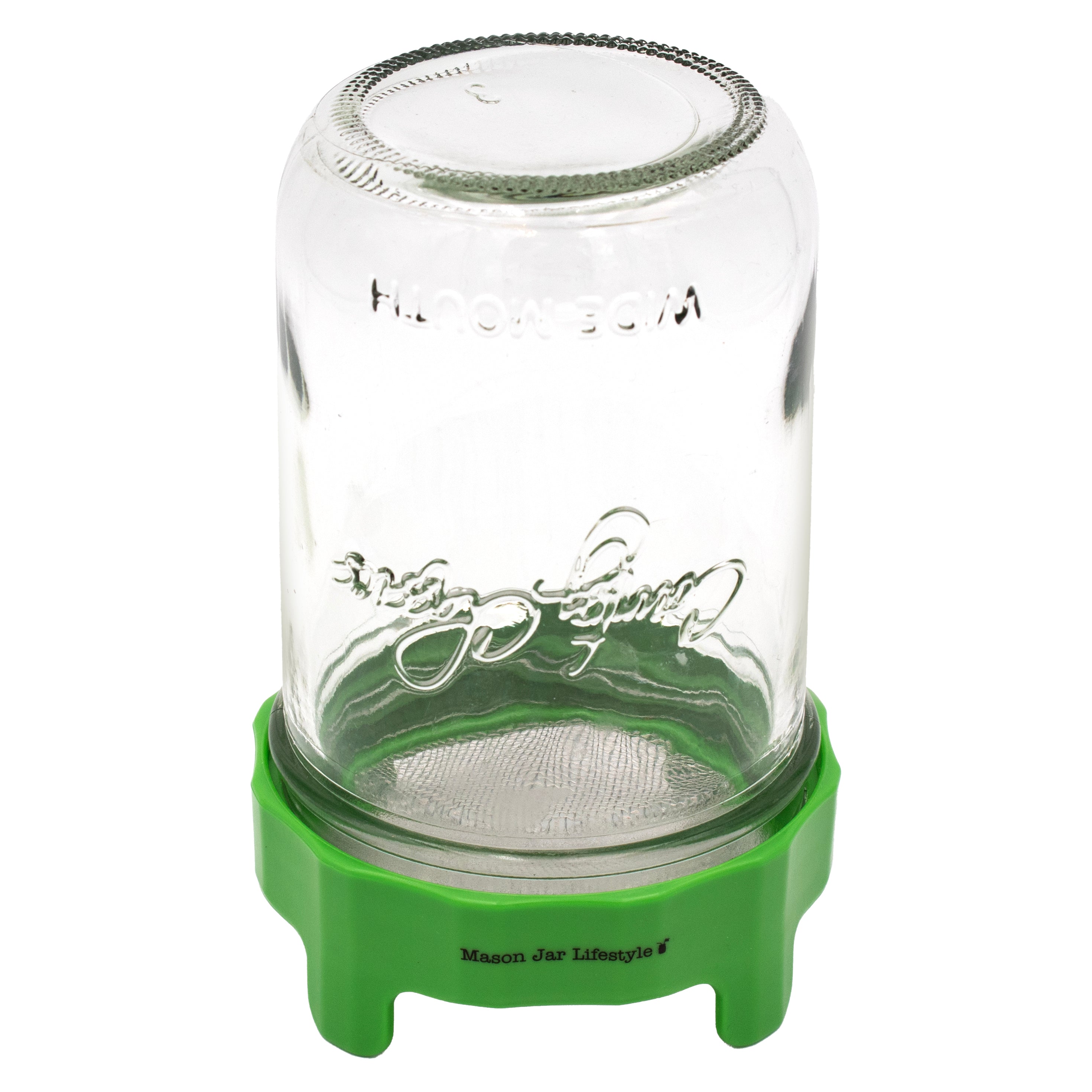 Rust Proof Sprouting Lid with Built-In Stand for Wide Mouth Mason Jars
