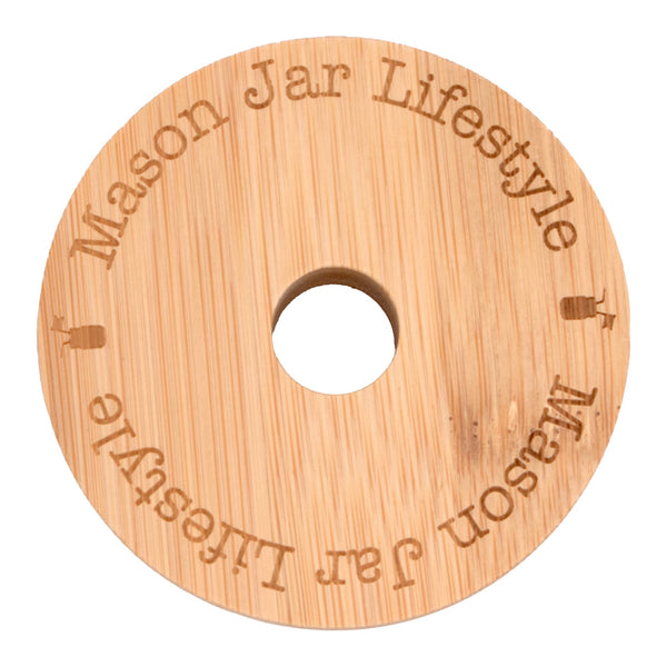 Bamboo Straw Hole Tumbler Lid