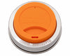 Orange and silver lid with 'mason jar lifestyle' branding on a white background
