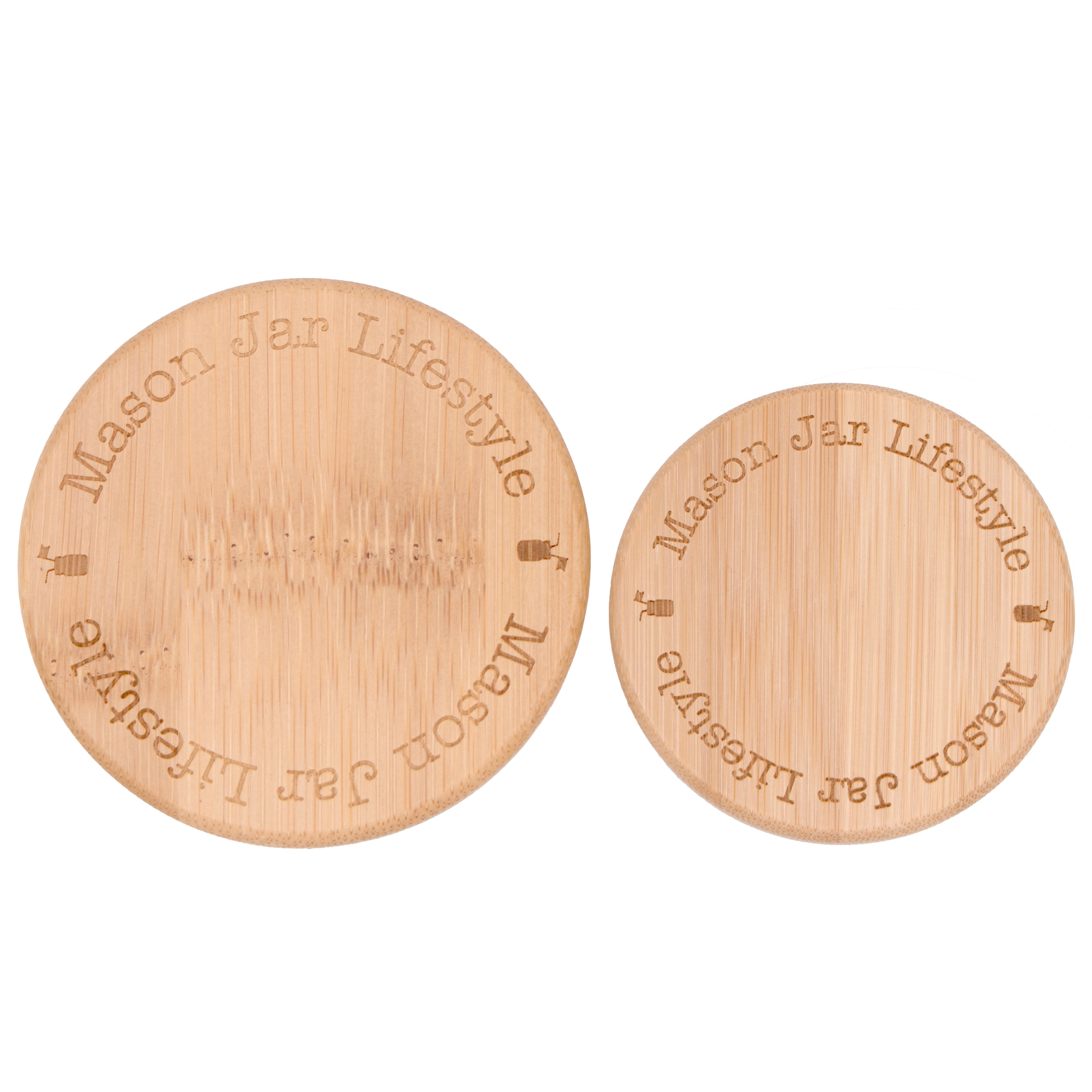 Bamboo Storage Stopper Lids for Mason Jars