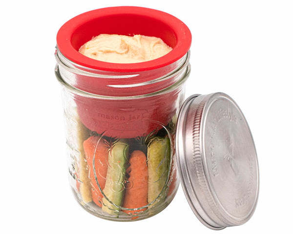 Mason Jar Divider Cup for Salads, Dips, and Snacks