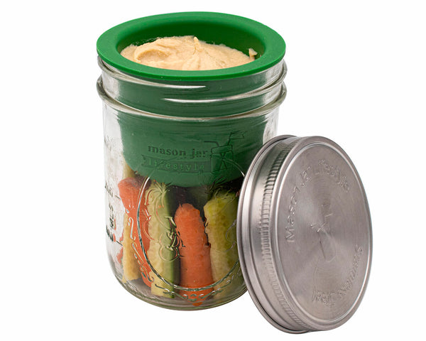 Mason Jar Divider Cup for Salads, Dips, and Snacks