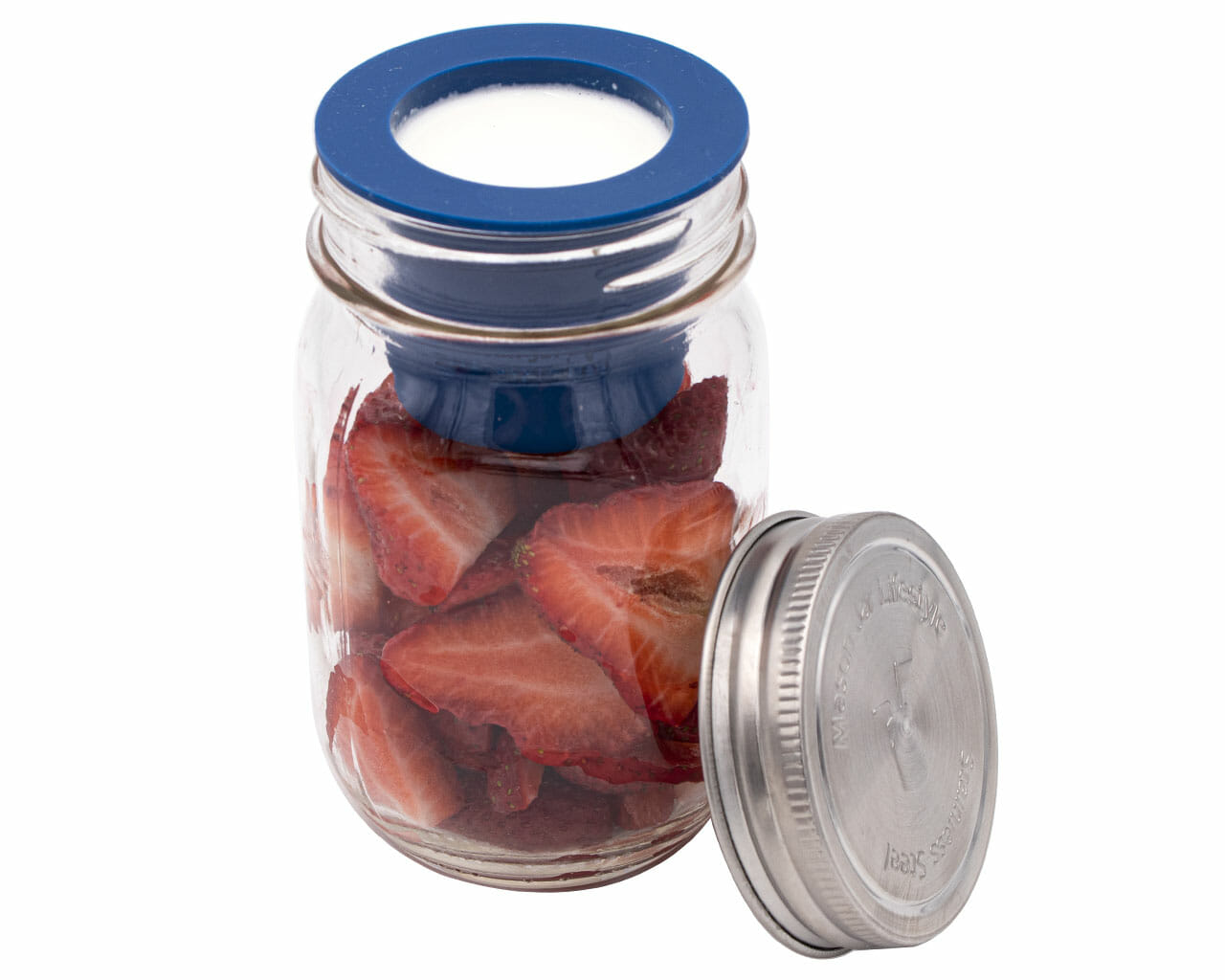 Mason Jar Divider Cup for Salads, Dips, and Snacks