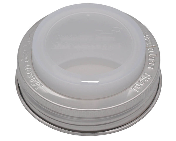 Clear plastic lid with 'Leeson' branding on a white background