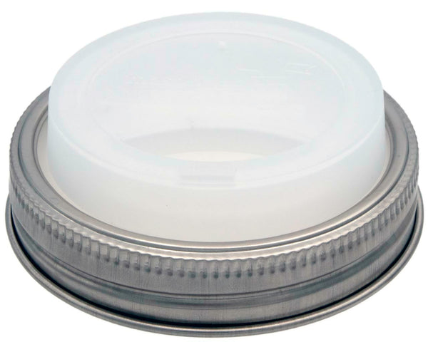 Metallic light fixture with a white glass cover on a white background