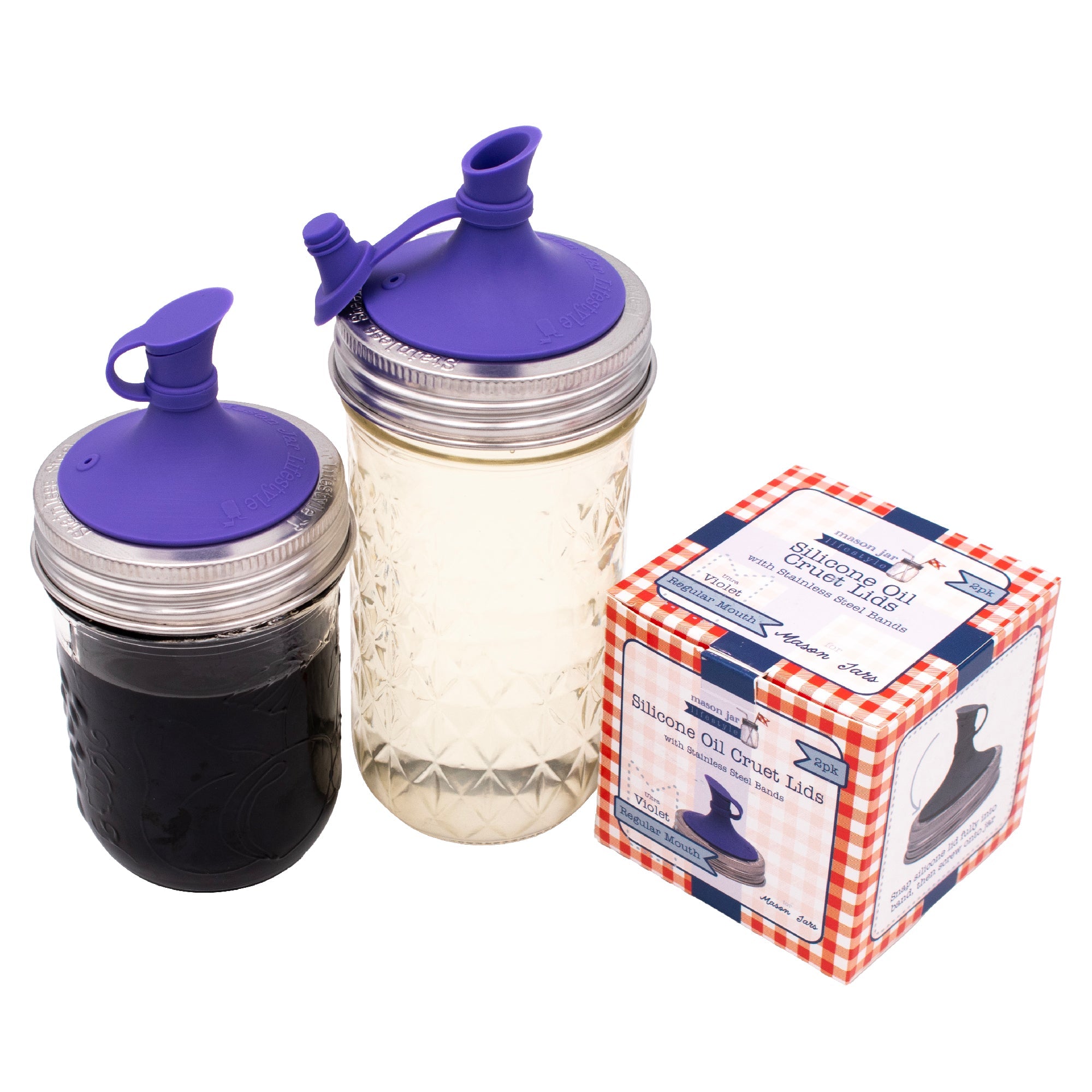 Silicone Oil Cruet Pour Lid for Mason Jars – Non-Toxic Precision Pouring