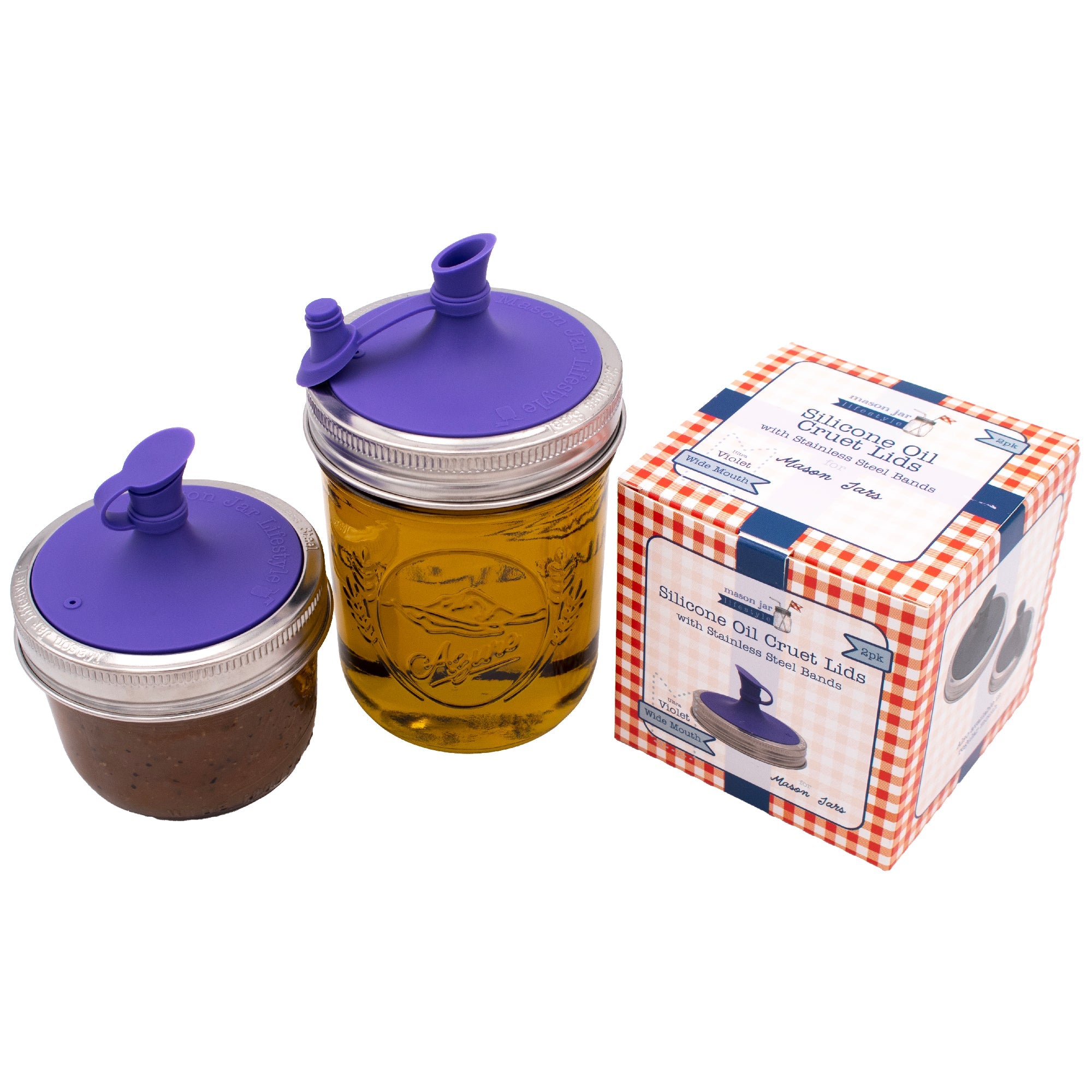 Silicone Oil Cruet Pour Lid for Mason Jars – Non-Toxic Precision Pouring