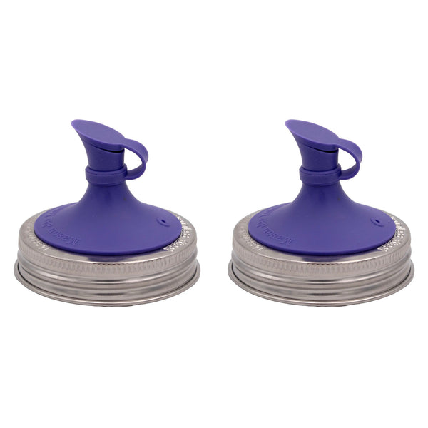 Silicone Oil Cruet Pour Lid for Mason Jars – Non-Toxic Precision Pouring