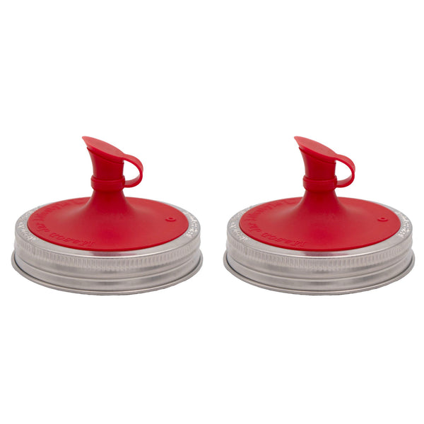 Silicone Oil Cruet Pour Lid for Mason Jars – Non-Toxic Precision Pouring
