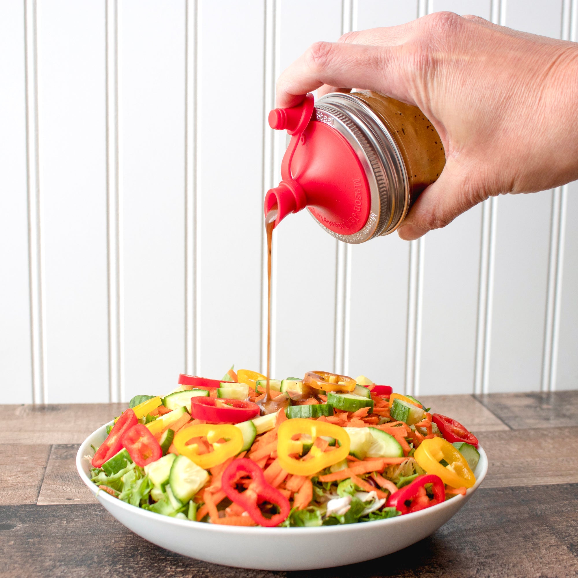 Silicone Oil Cruet Pour Lid for Mason Jars – Non-Toxic Precision Pouring