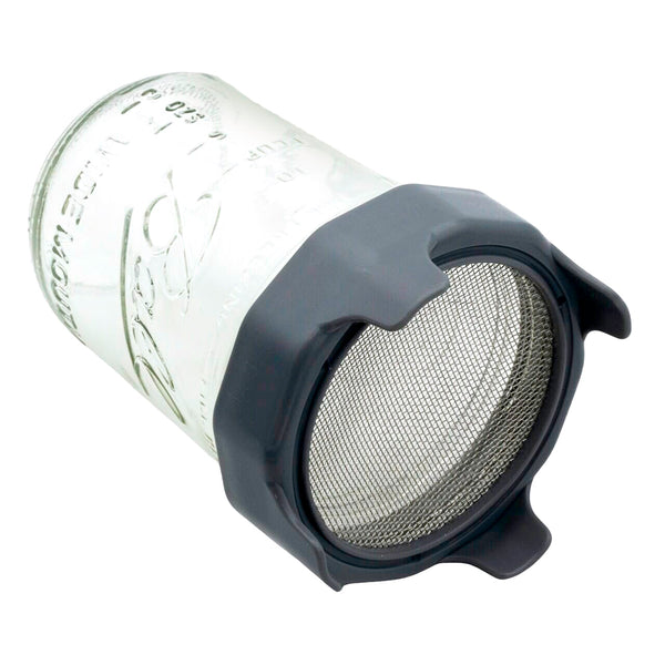 Rust Proof Sprouting Lid with Built-In Stand for Wide Mouth Mason Jars