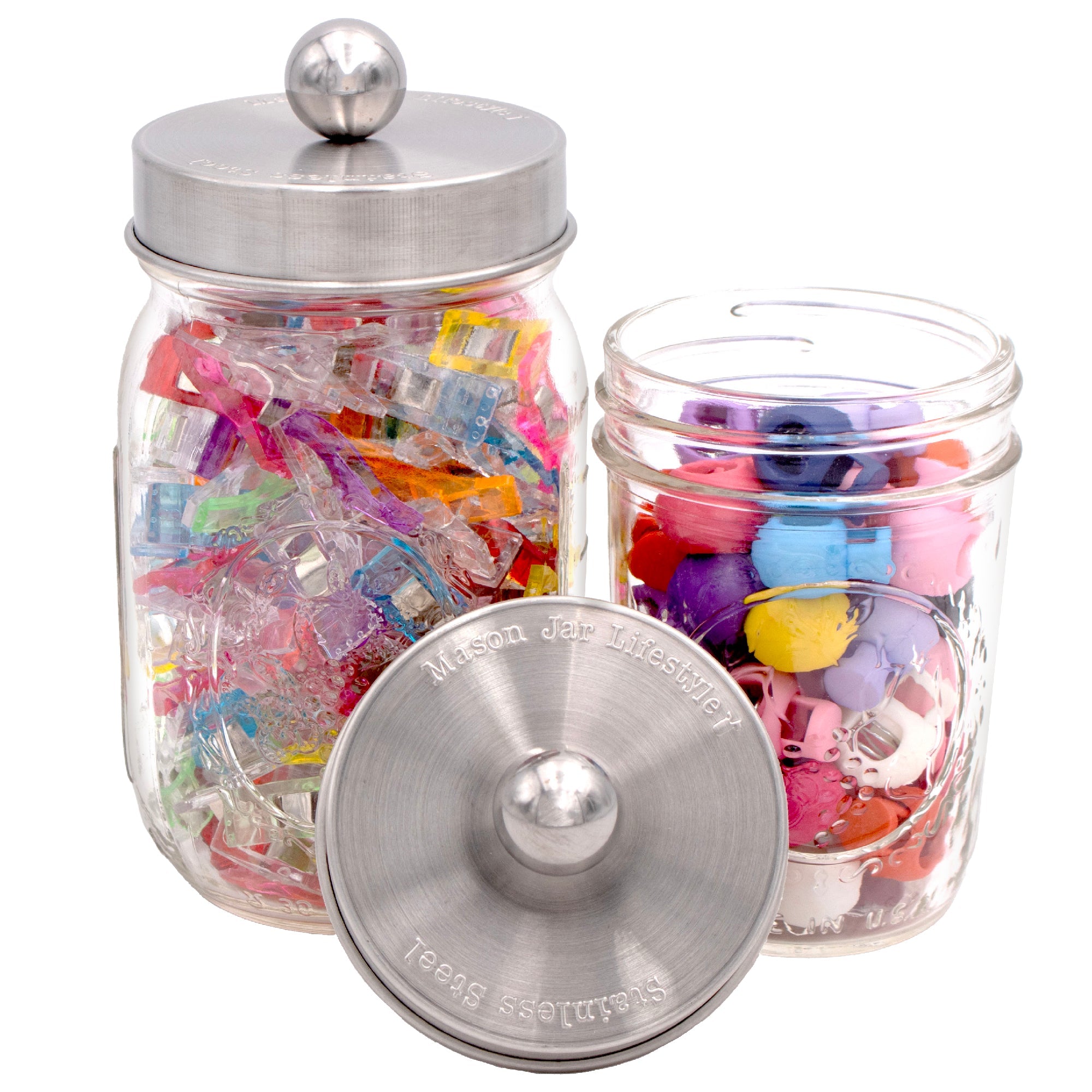 Apothecary Stainless Steel Lid for Mason Jars