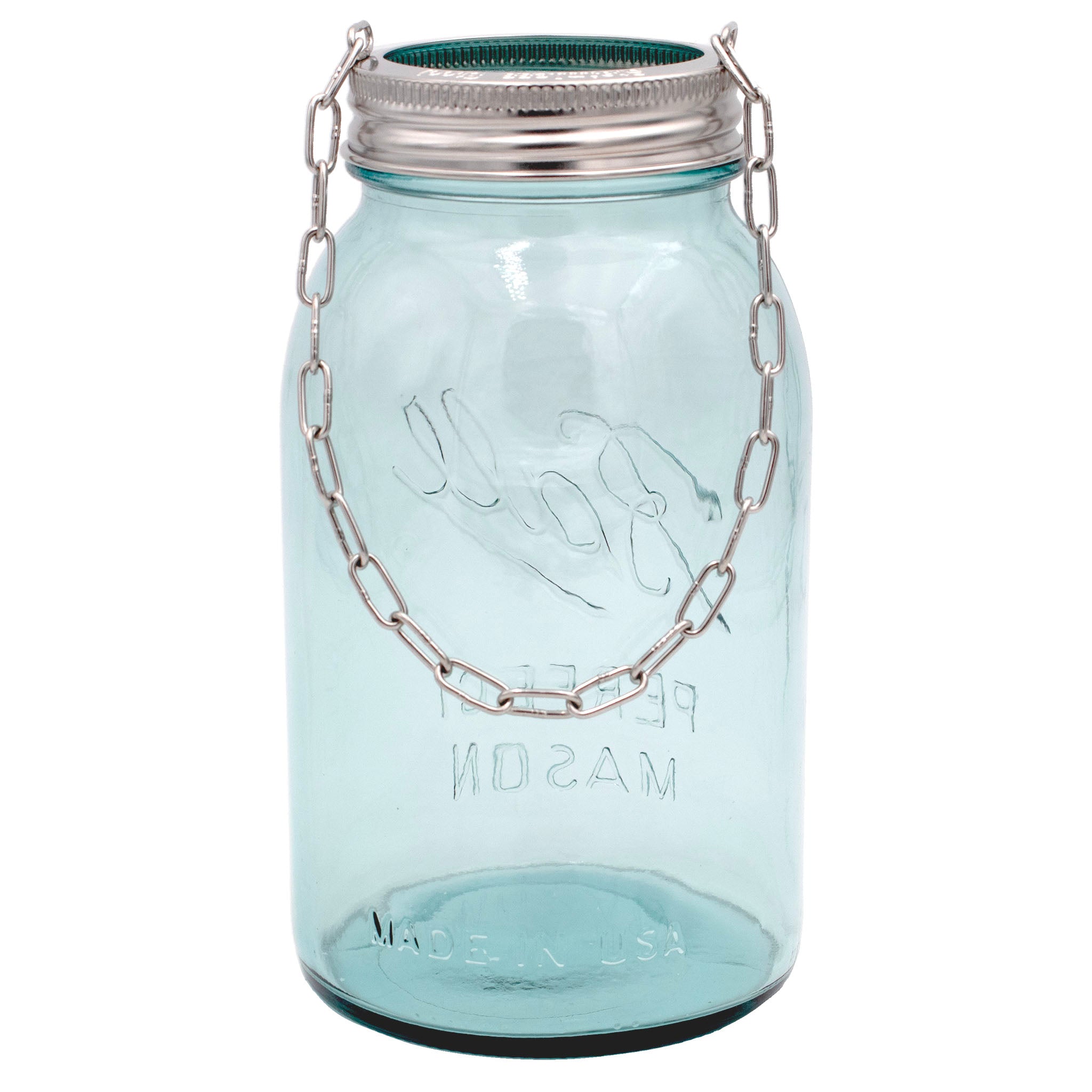 Stainless Steel Band with Chain Handle for Mason Jars 6 Pack