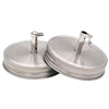Oil Cruet Pour Spout Stainless Steel Lids for Mason Jars 2 Pack