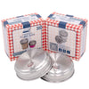 Sugar Dispensing Stainless Steel Lids for Mason Jars (2-Pack)