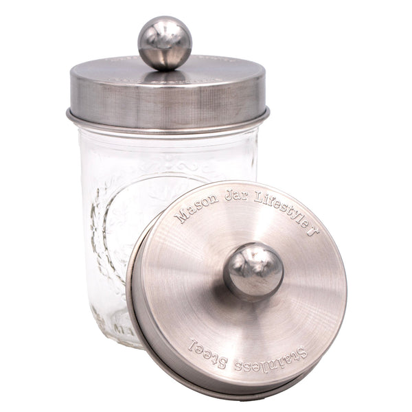 Apothecary Stainless Steel Lid for Mason Jars