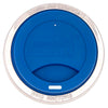 Blue lid with 'mason jar lifestyle' branding on a white background