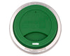 Green lid with silver rim for mason jar, branded 'Mason Jar Lifestyle'.