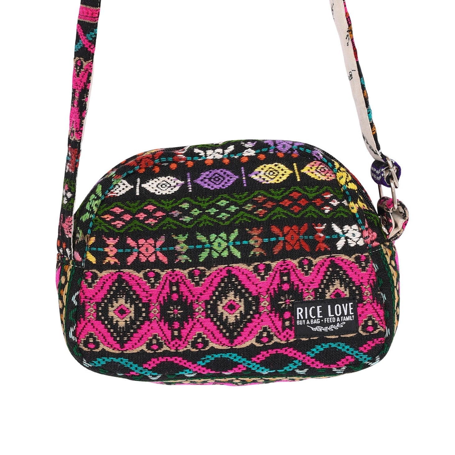 Medium Crossbody Shoulder Purse - Upcycled Jute Bag
