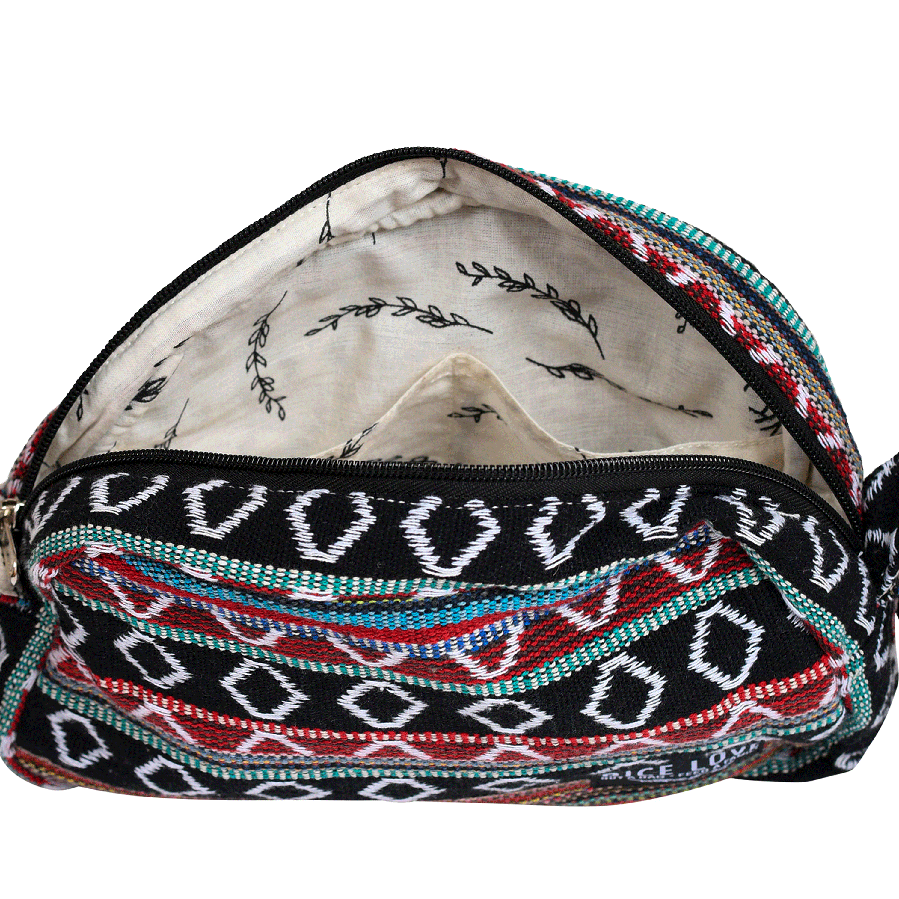 Medium Crossbody Shoulder Purse showing spacious main interior and pockets