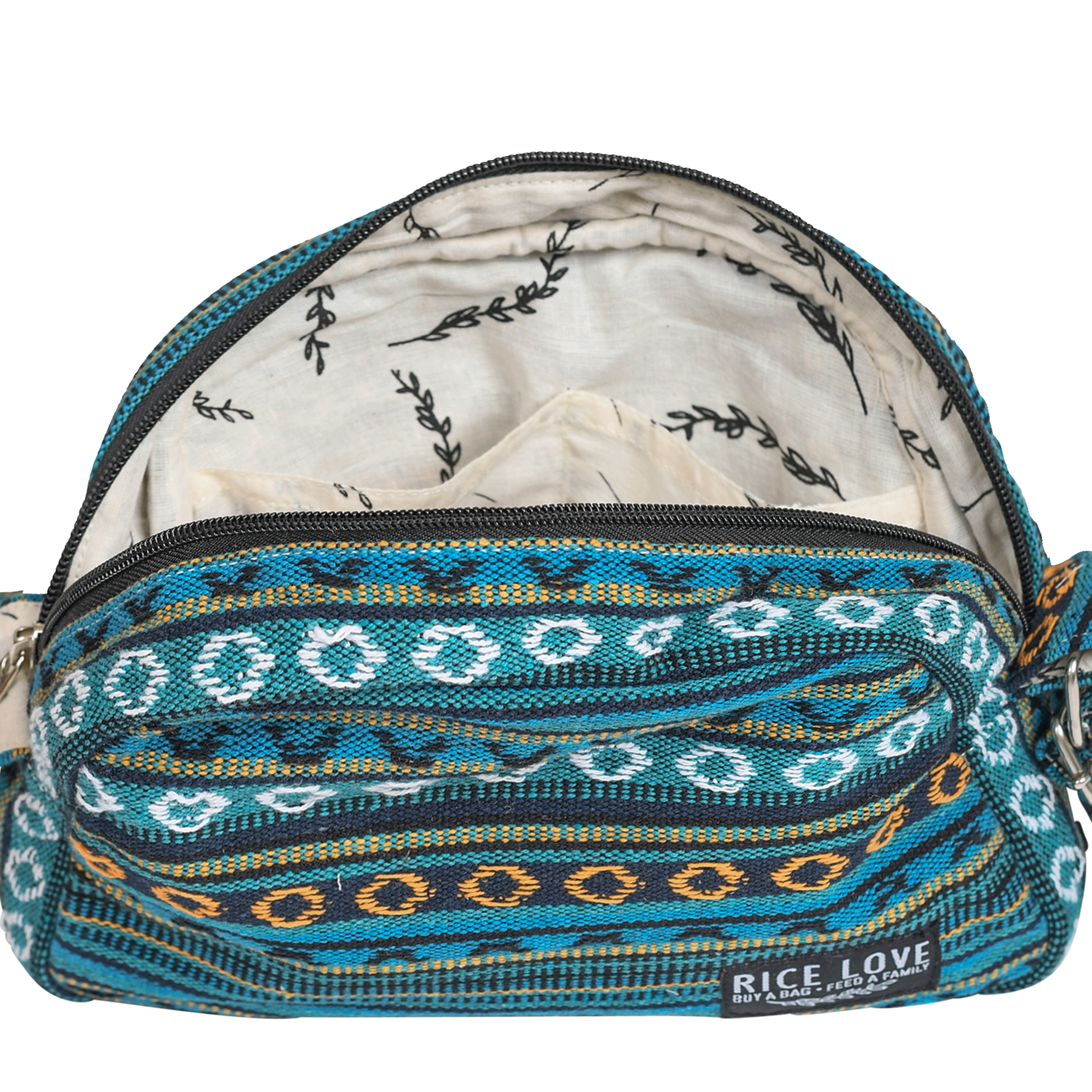 Medium Crossbody Shoulder Purse - Upcycled Jute Bag